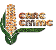 Marchio Erre Emme con la pannocchia dei prodotti biologici